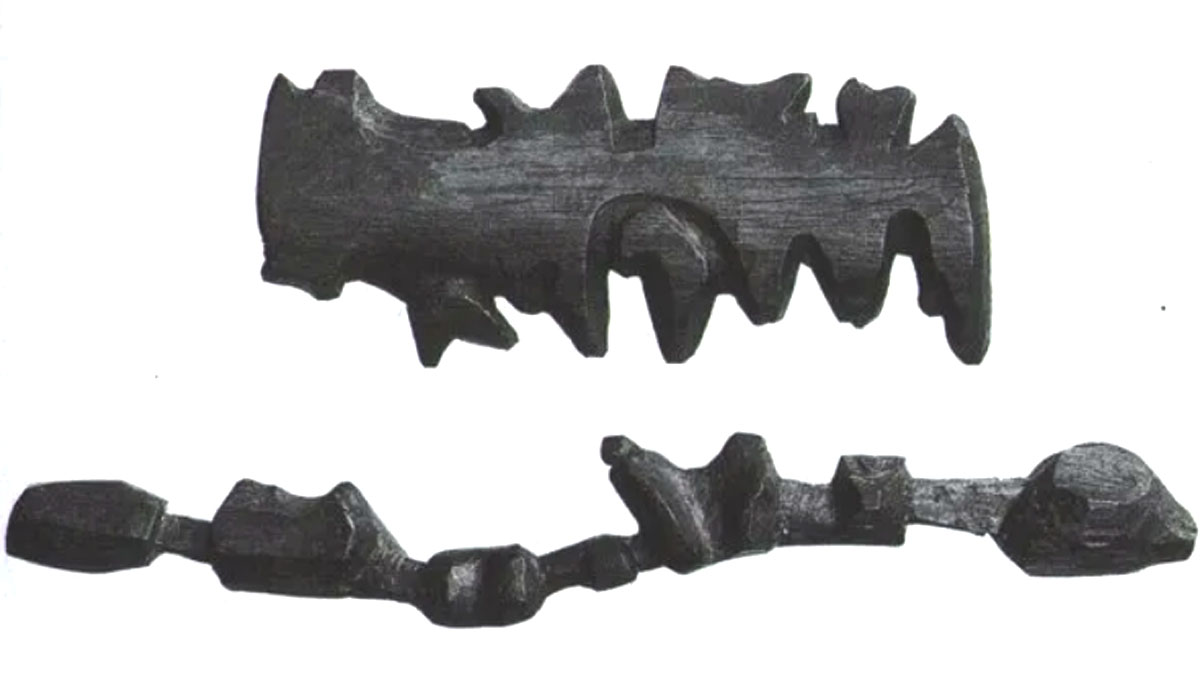 eskimo wooden tactile map