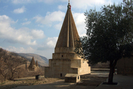 Devil, Peacock and the Crescent Moon